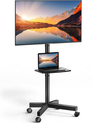 Mobile TV Stand on Wheels for 23–65 Inch TVs