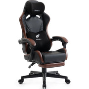 Ergonomic Gaming Chair with Footrest & Memory Foam Support