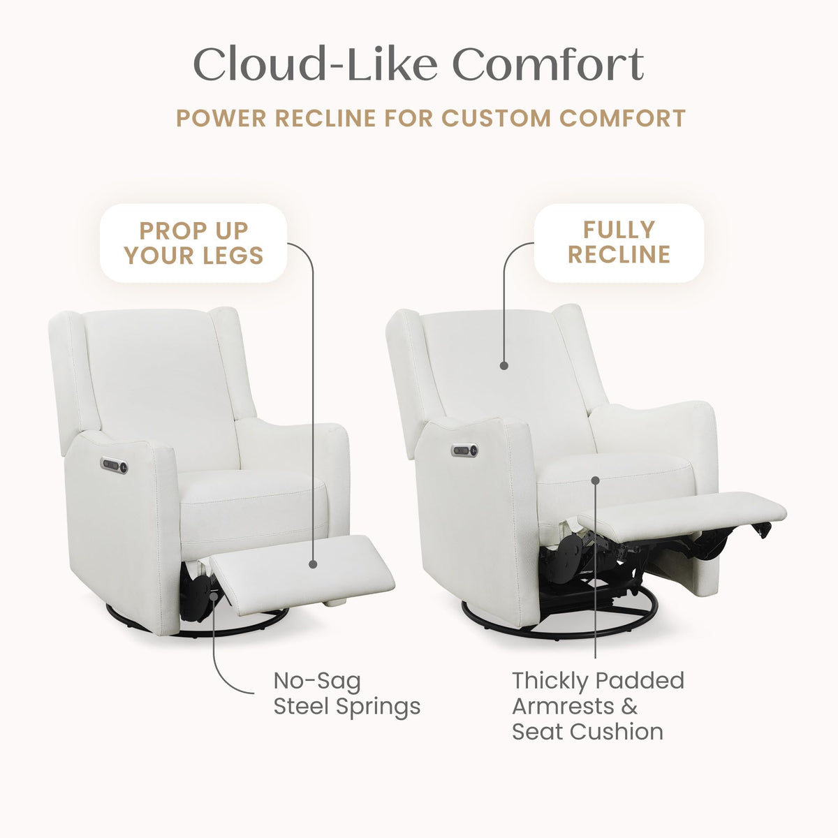 Pearl Power Recliner Swivel Glider