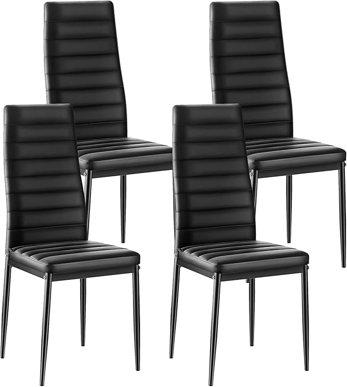 Modern Upholstered Dining Chairs with Metal Legs