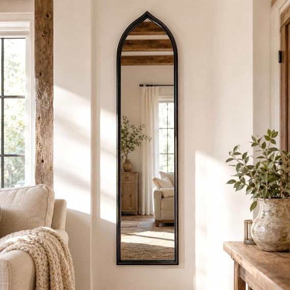 Gold Arched Wall Mirror