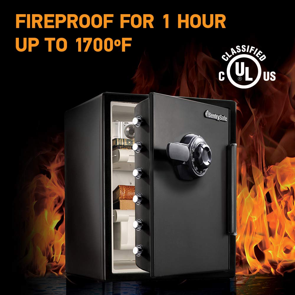 Fireproof Waterproof Floor Safe with Dial Combination Lock