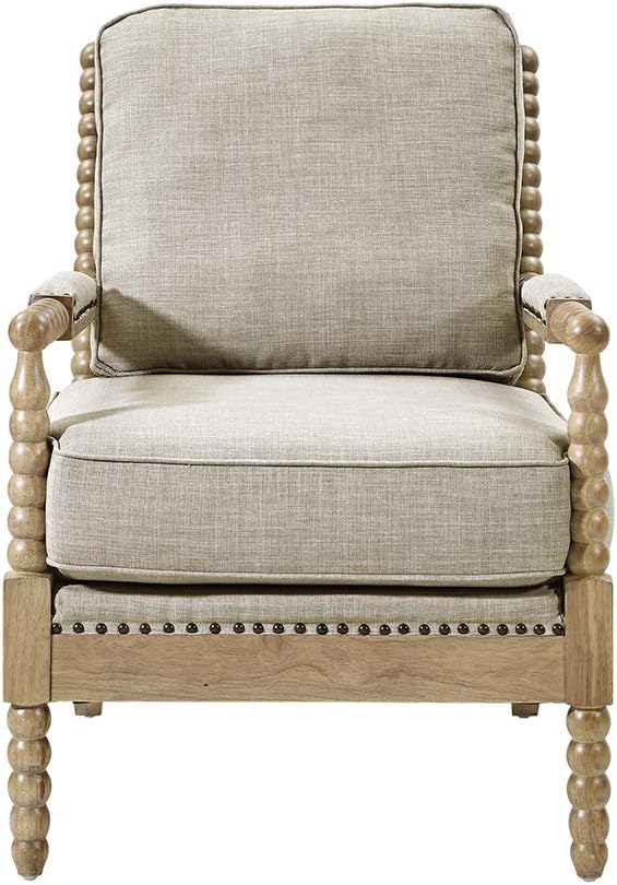 Accent Armchair with Solid Wood Frame