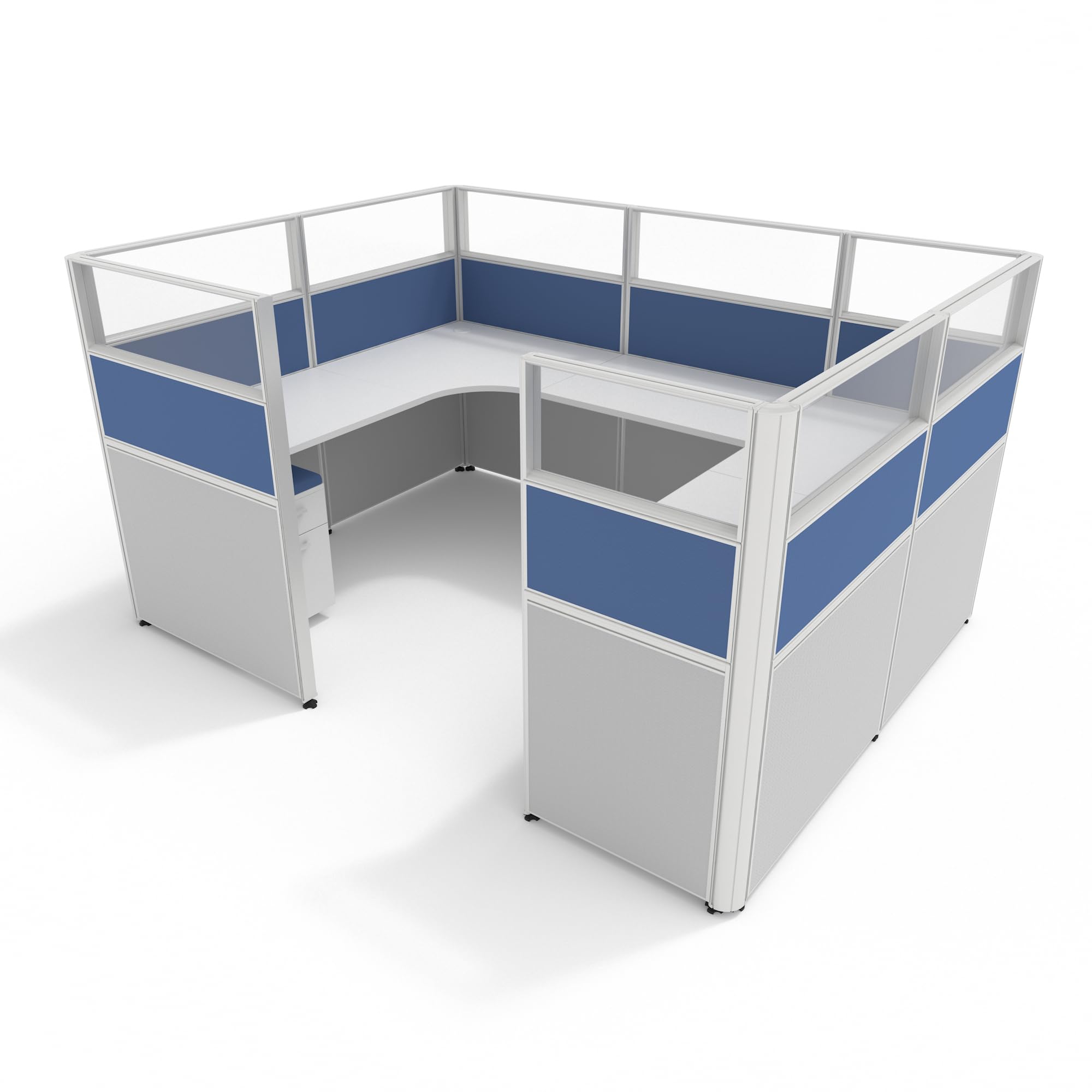 Modular Office Cubicle Kit – 7 Layout Options