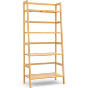 4-Tier Bamboo Ladder Bookshelf