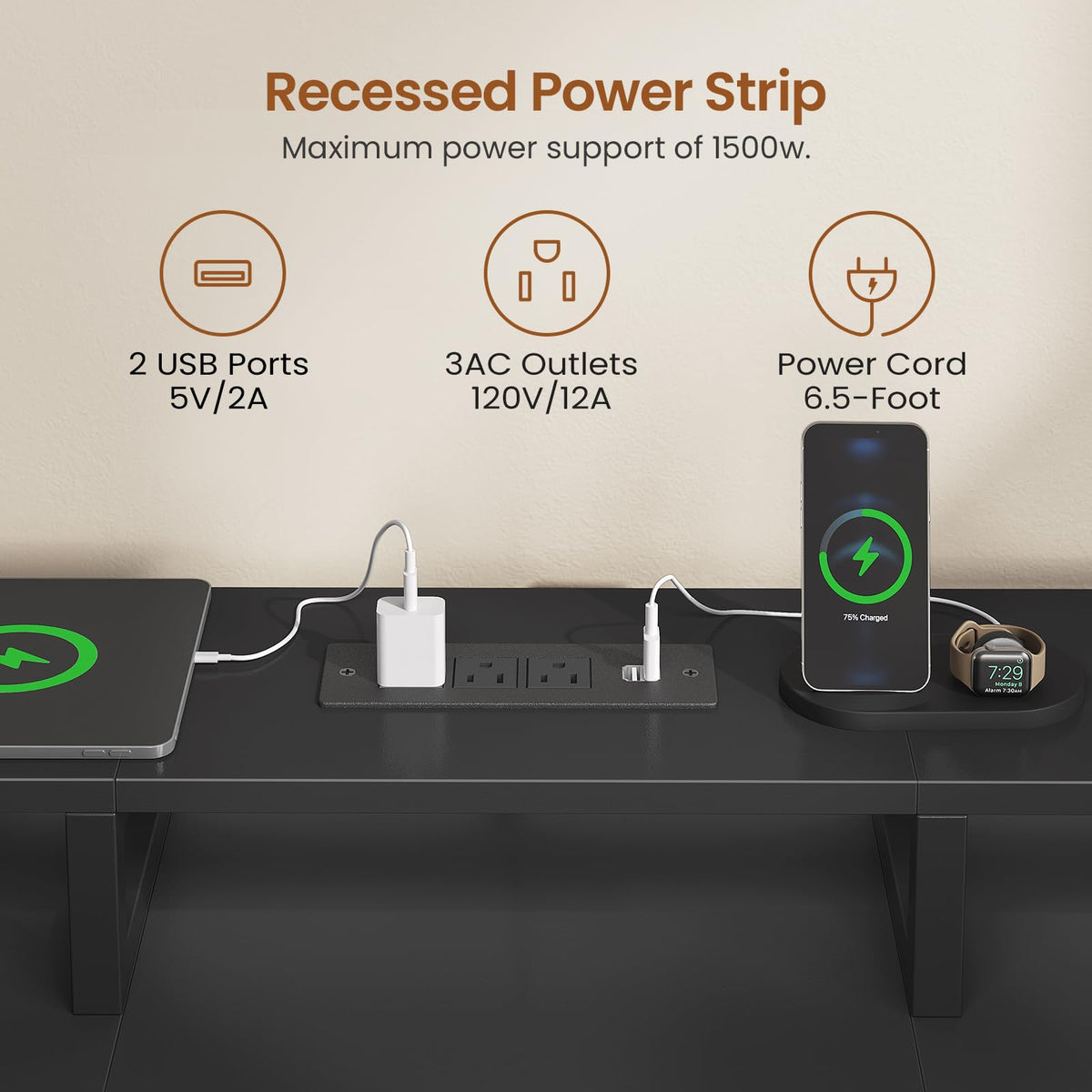 Two-Person Gaming Desk with Drawers