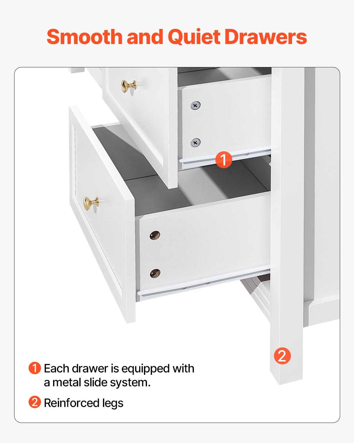 9-Drawer Dresser with Anti-Tip Device
