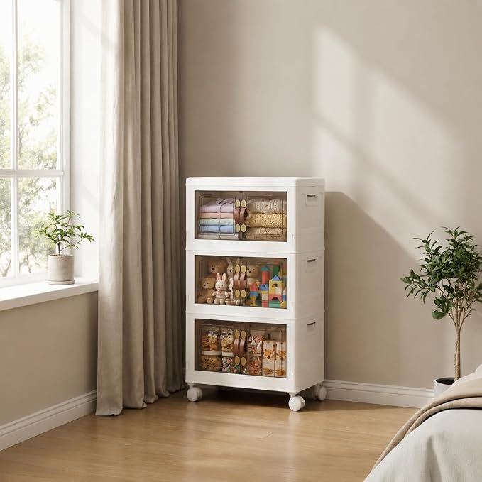 Stackable Folding Storage Cabinet