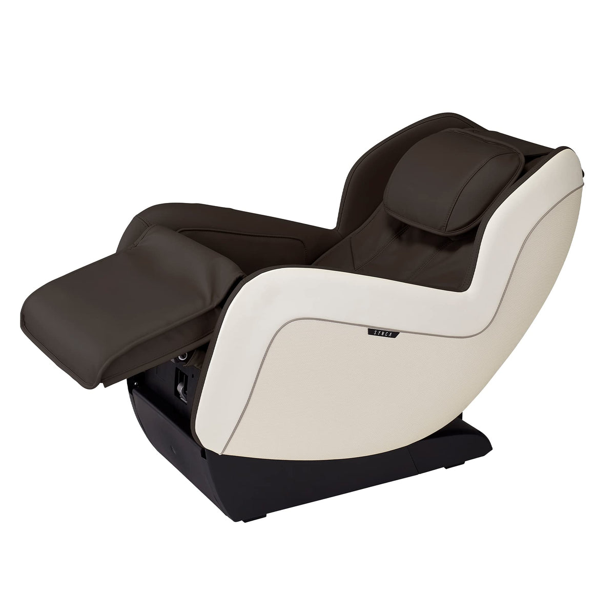 SYNCA Wellness CirC+ Heated Massage Chair - Zero Gravity, SL Track, Wireless Remote, Movement Detection, Compact Design for Quality Comfort, Sophisticated (Espresso)