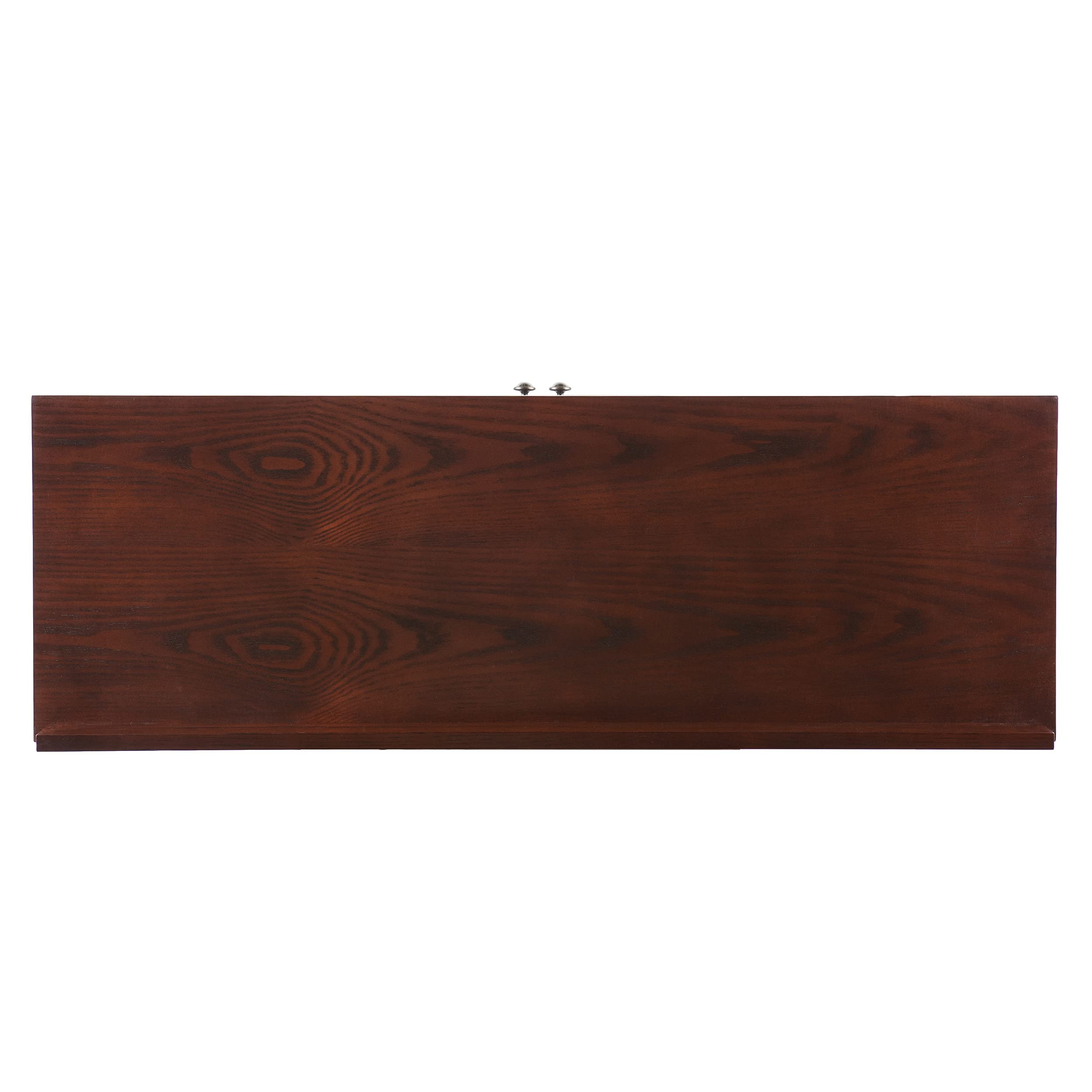 Mission Faux Slate Sideboard & Display Curio Cabinet