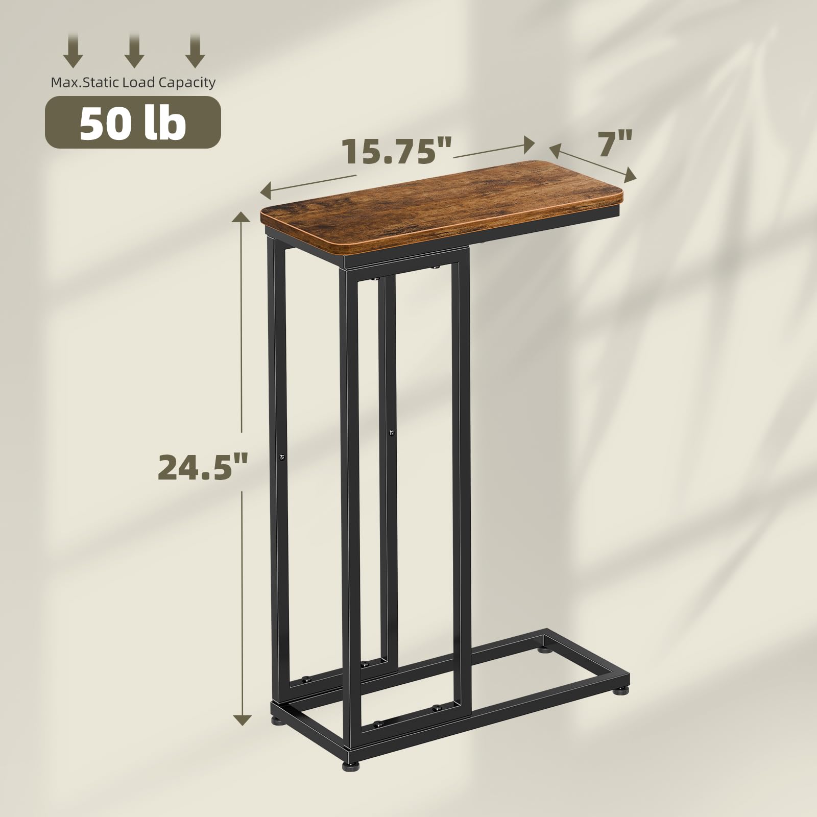 C-Shaped Side Table Set of 2