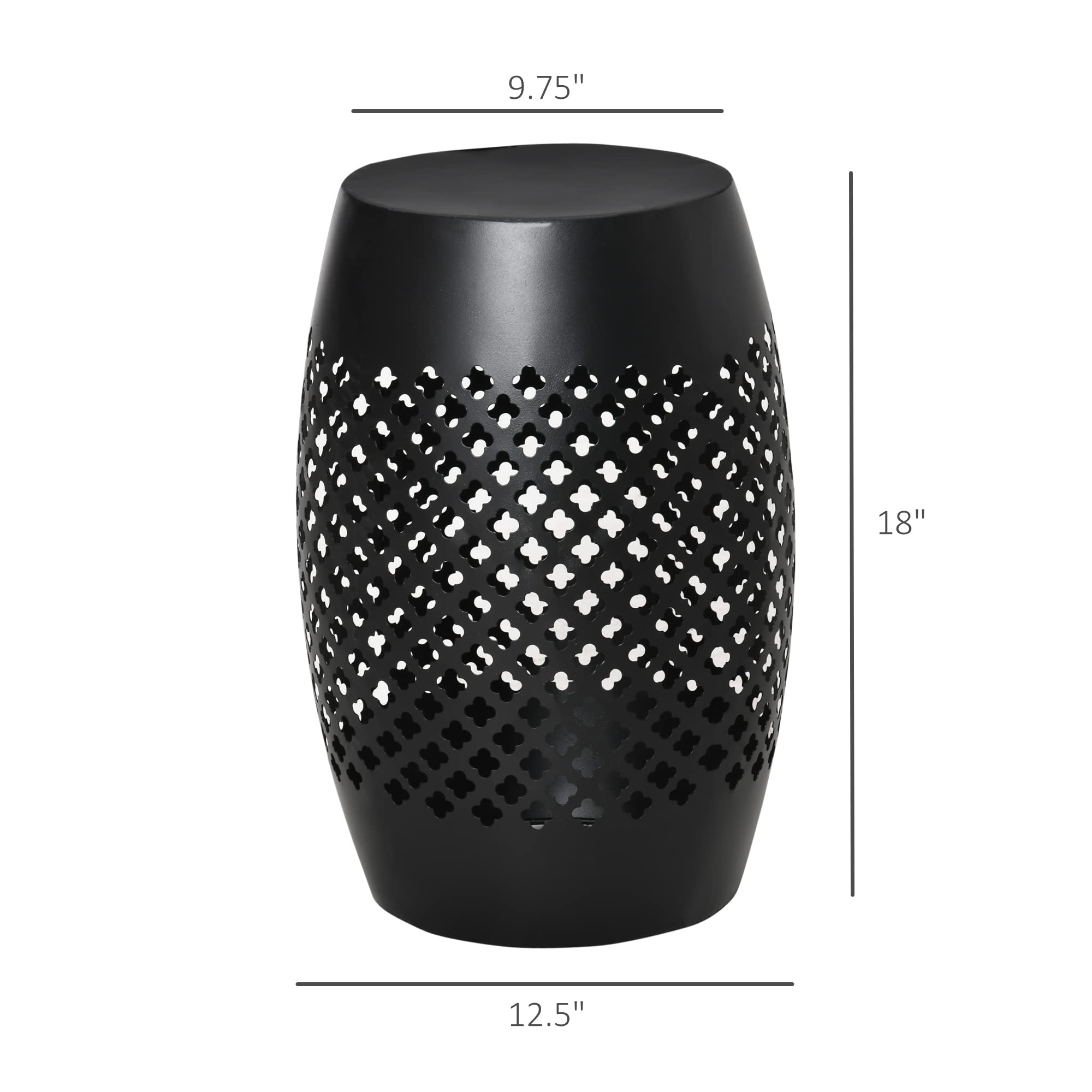Round Steel Outdoor Side Table
