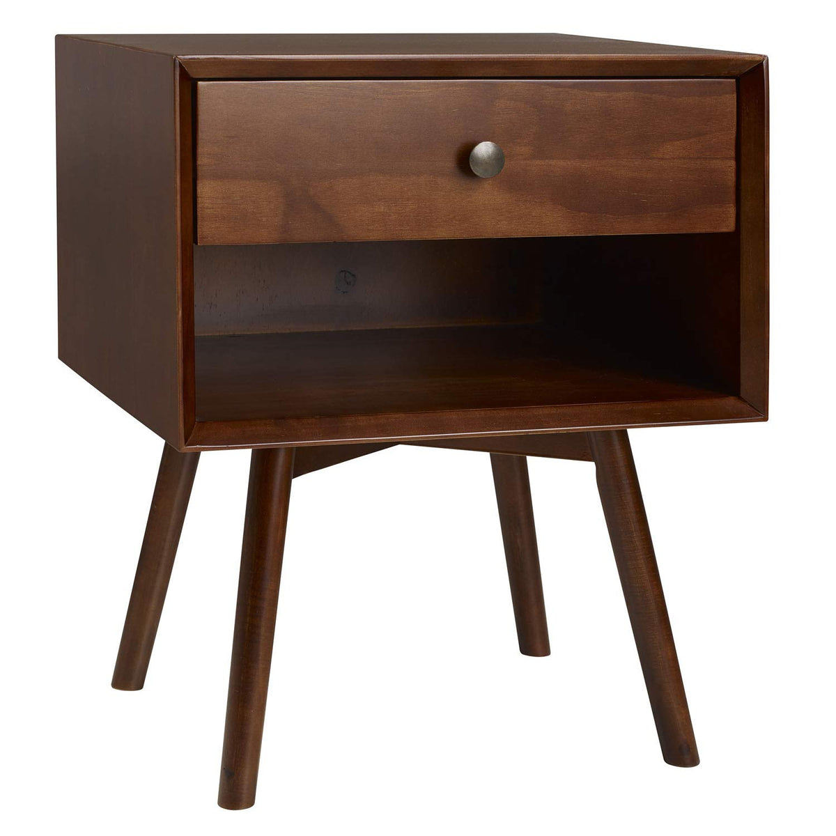 Mid-Century Pine Nightstand