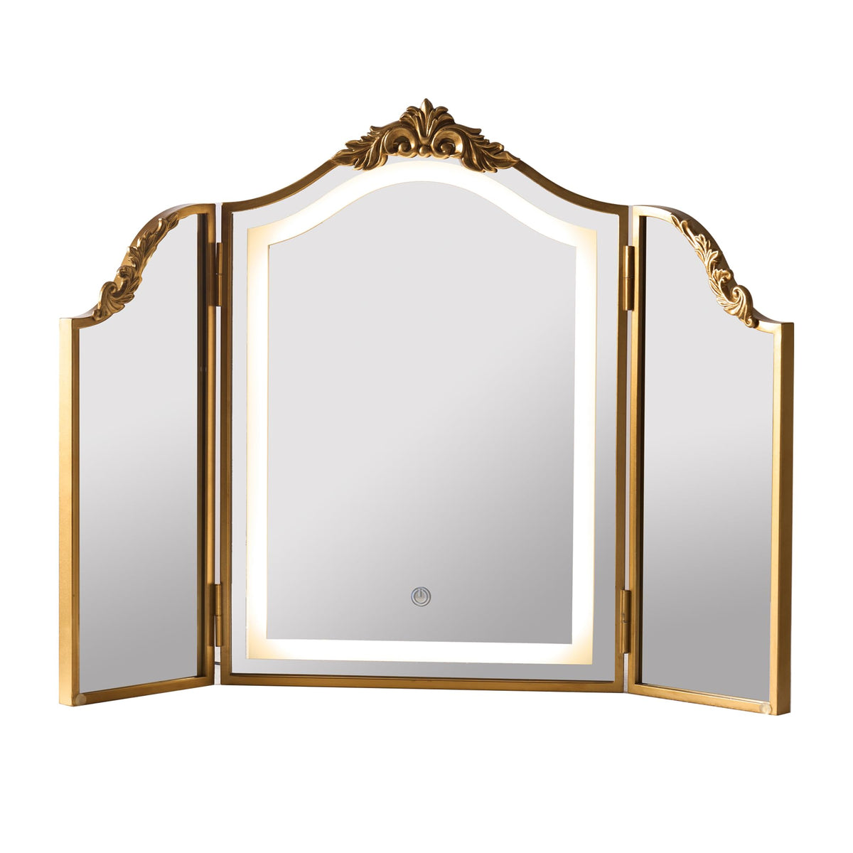 Antique Gold LED Vanity Mirror