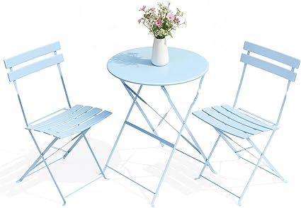 3-Piece Folding Bistro Patio Set