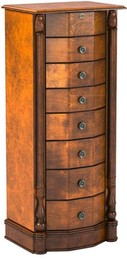 7-Drawer Locking Jewelry Armoire