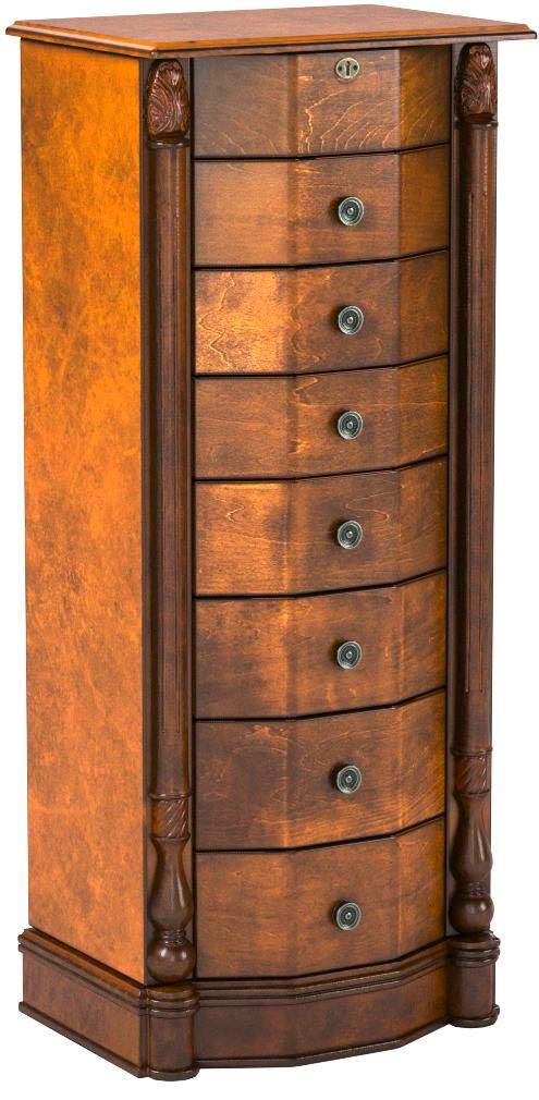 7-Drawer Locking Jewelry Armoire