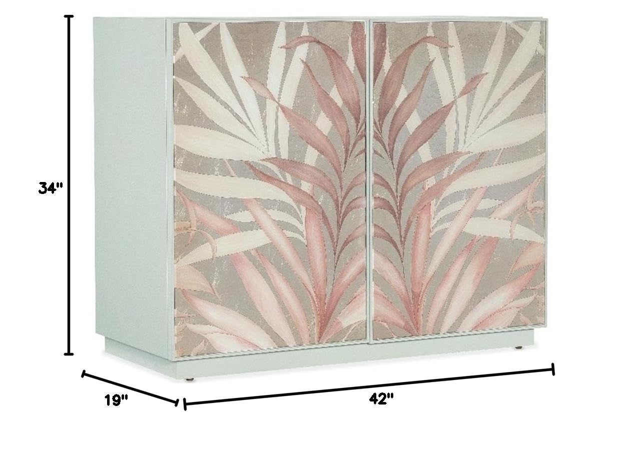 Hooker Furniture Susan G Komen Triumph Glass Door Accent Chest in Pink