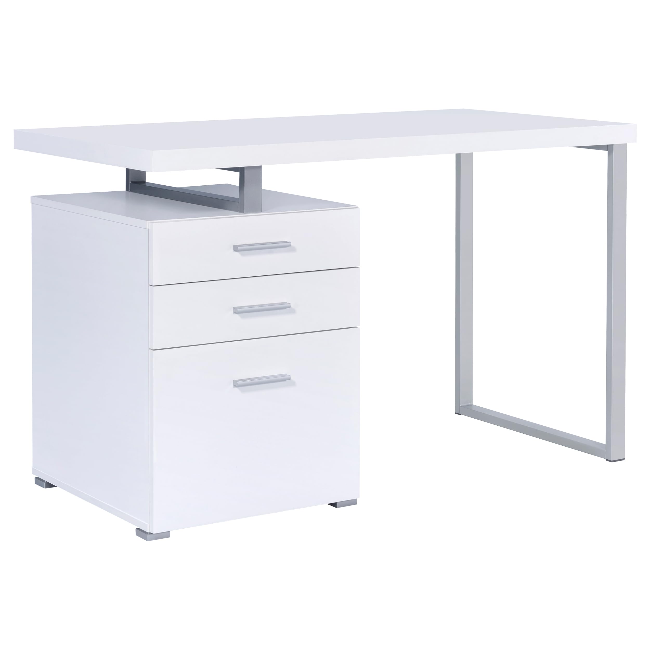 3-Drawer Computer Desk with File Cabinet