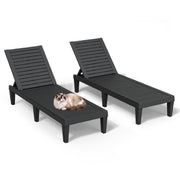 Adjustable Outdoor Chaise Lounge Set