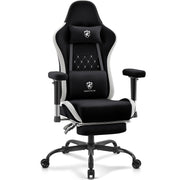 Morkprism Gaming Chair,Office Chair with Massage,Gel Pad,Black Grey