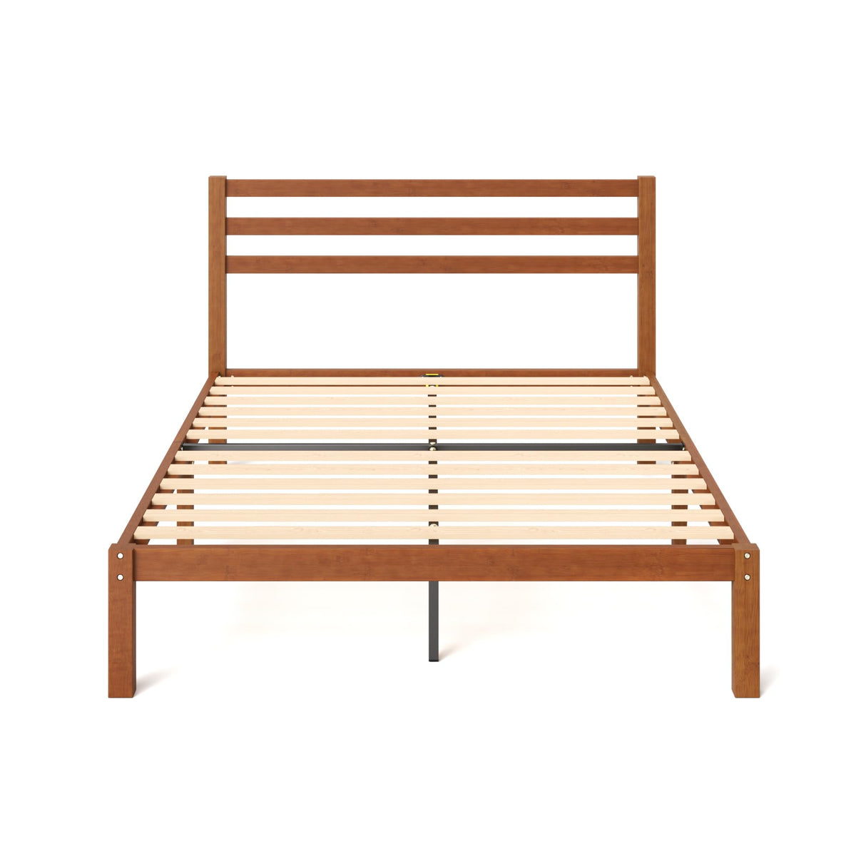 Zinus Leah Bamboo Platform Bed Frame with Headboard, Easy Assembly, Queen