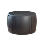 37-Gallon Round Outdoor Deck Box