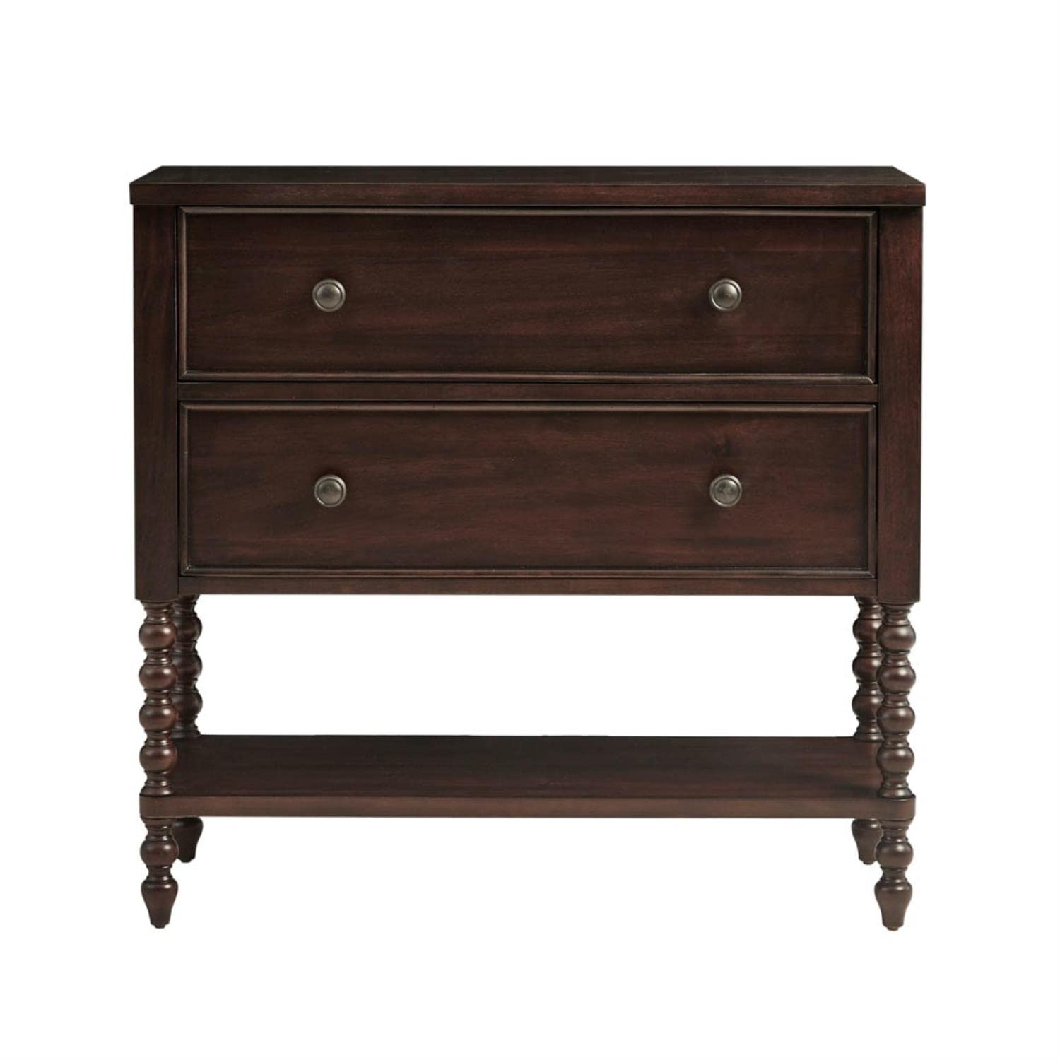 Accent Storage Cabinet with 2 Drawers & Open Shelf, 36"W
