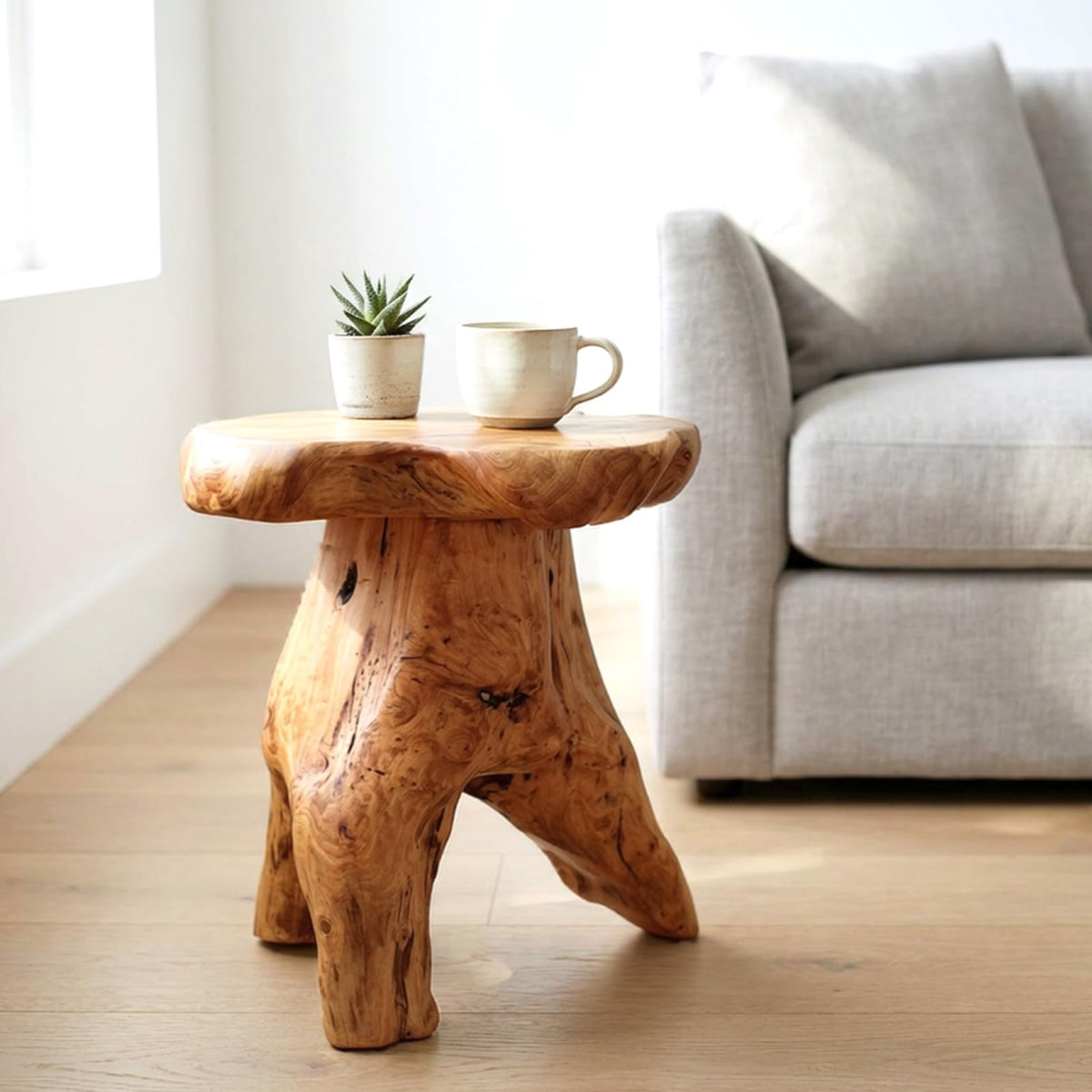 Cedar Stump Side Table