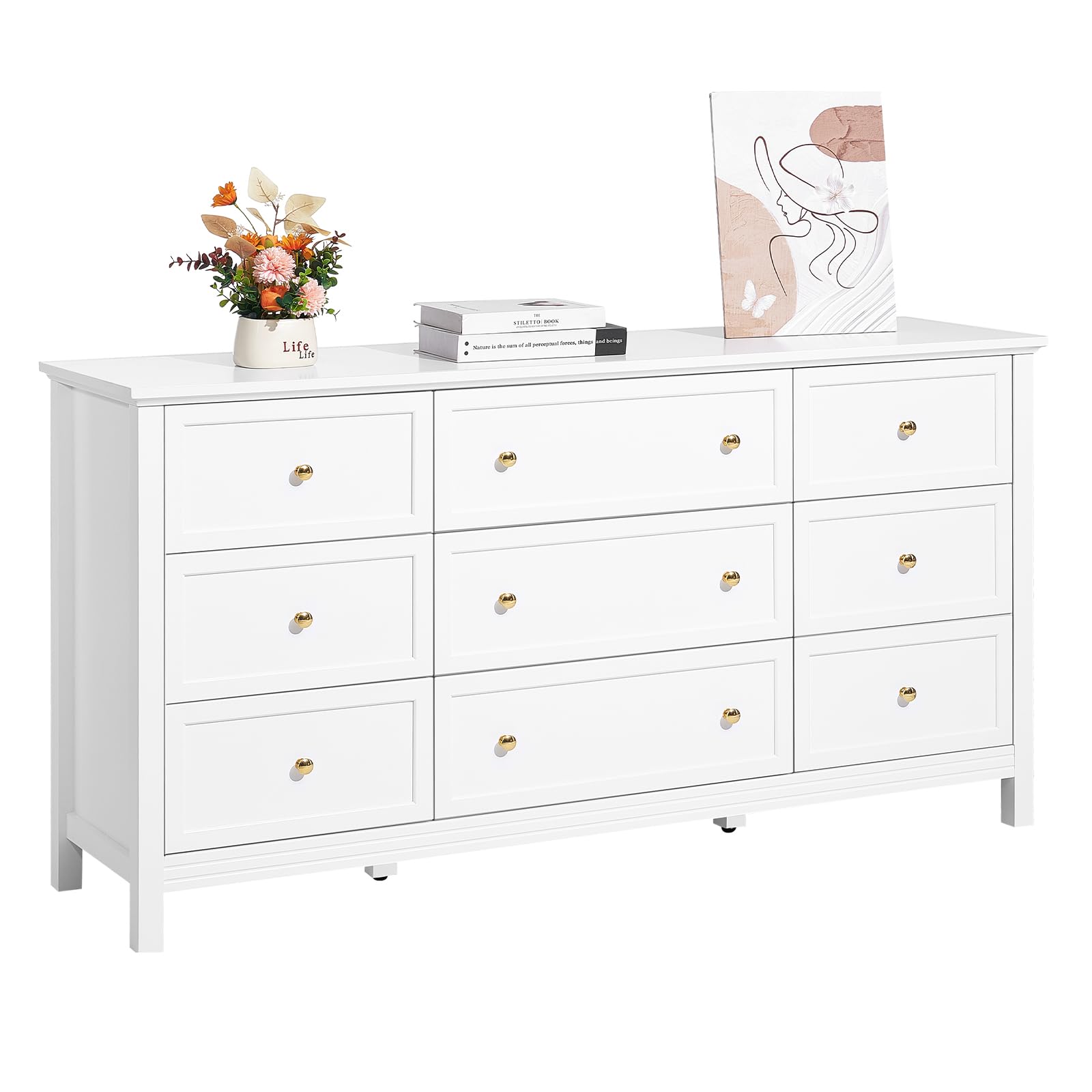 9-Drawer Dresser with Anti-Tip Device