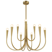 Candle Chandelier – Gold & Black, 6 or 9-Light