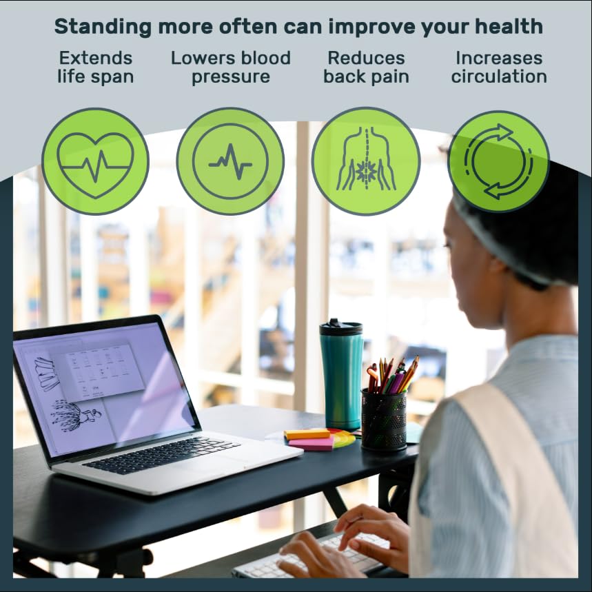 Standing Desk Converter with Keyboard Tray