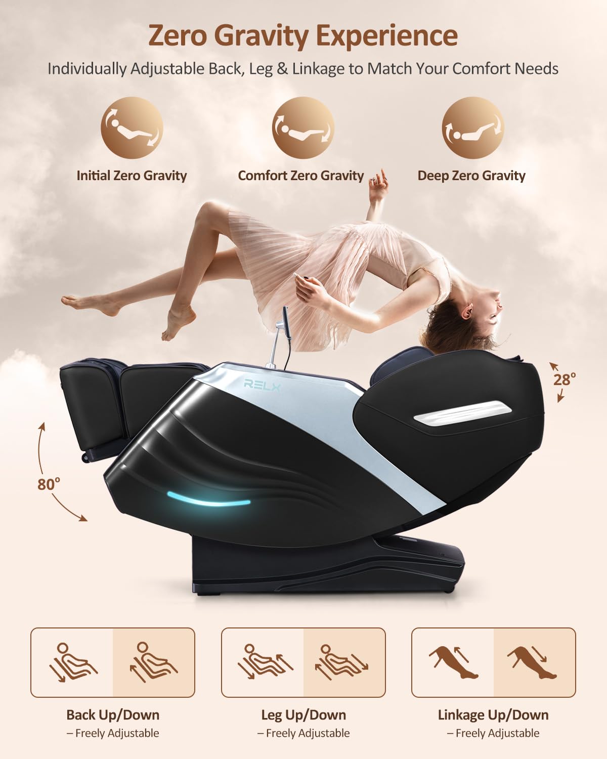 Full Body Zero Gravity SL-Track Massage Chair