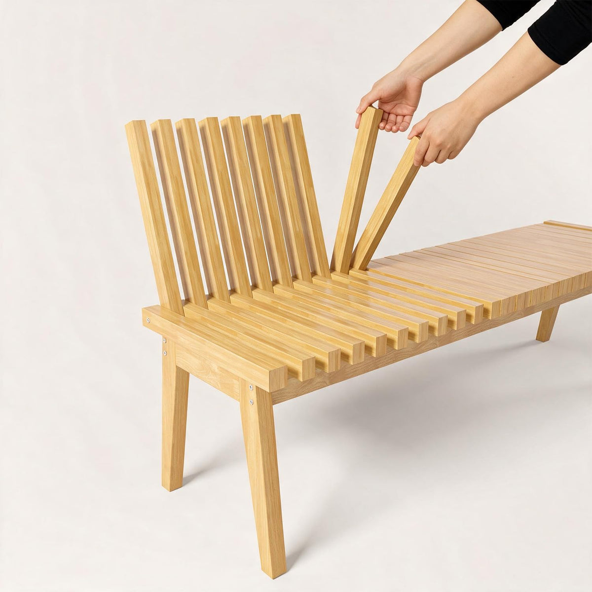 Convertible Solid Wood Bench