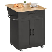 Foldable Kitchen Island Cart with Wheels