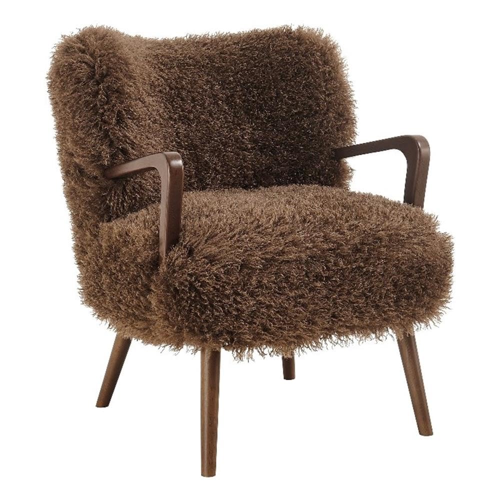 Faux Shearling Accent Chair