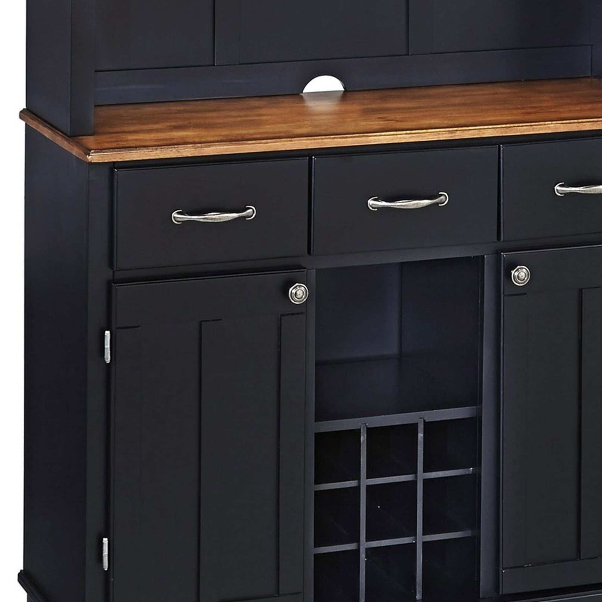 Buffet Server with Hutch – Black