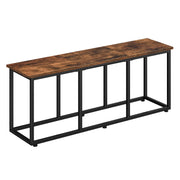 47.2" Industrial Dining Bench with Steel Frame