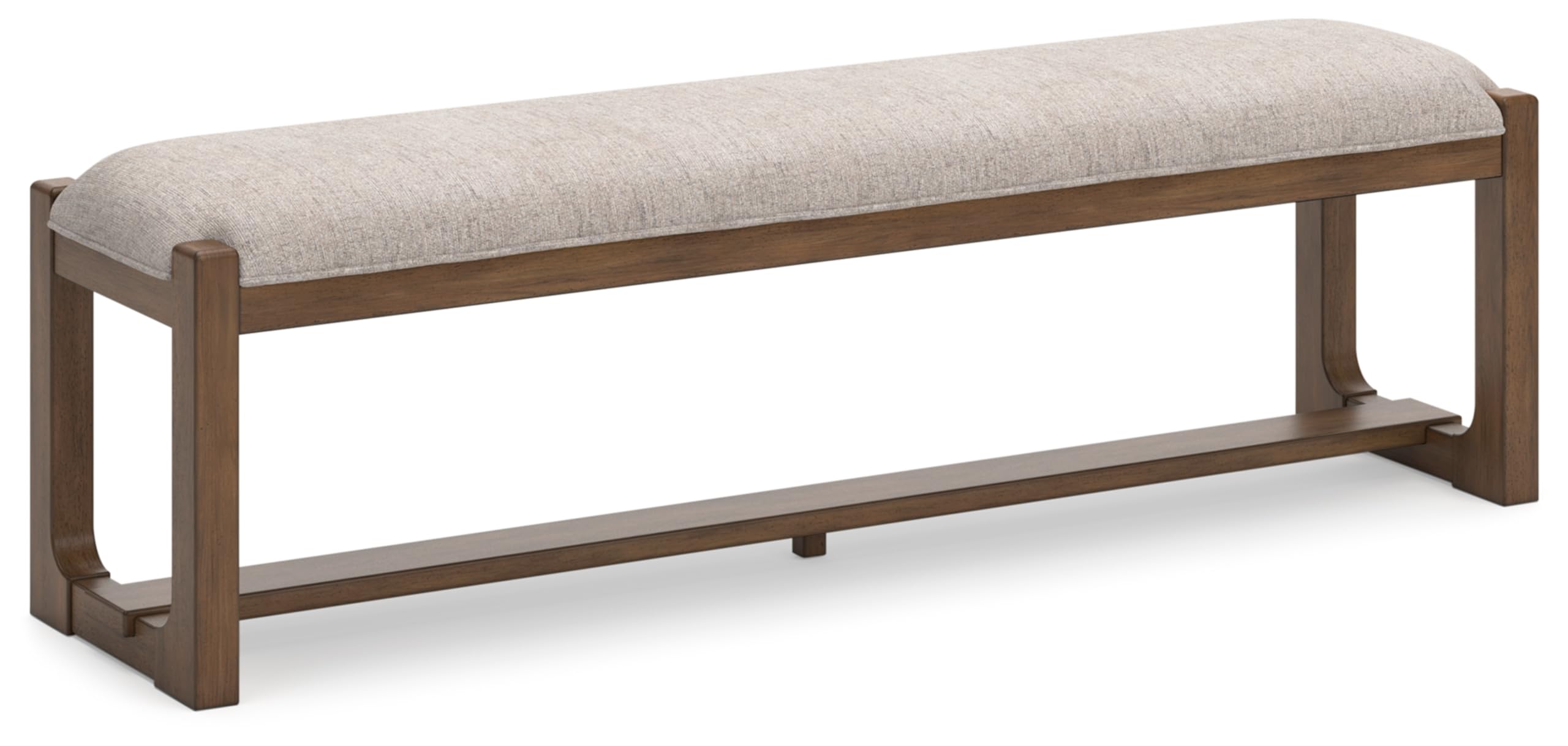Farmhouse Upholstered Dining Bench with Foam Cushion & Hardwood Frame