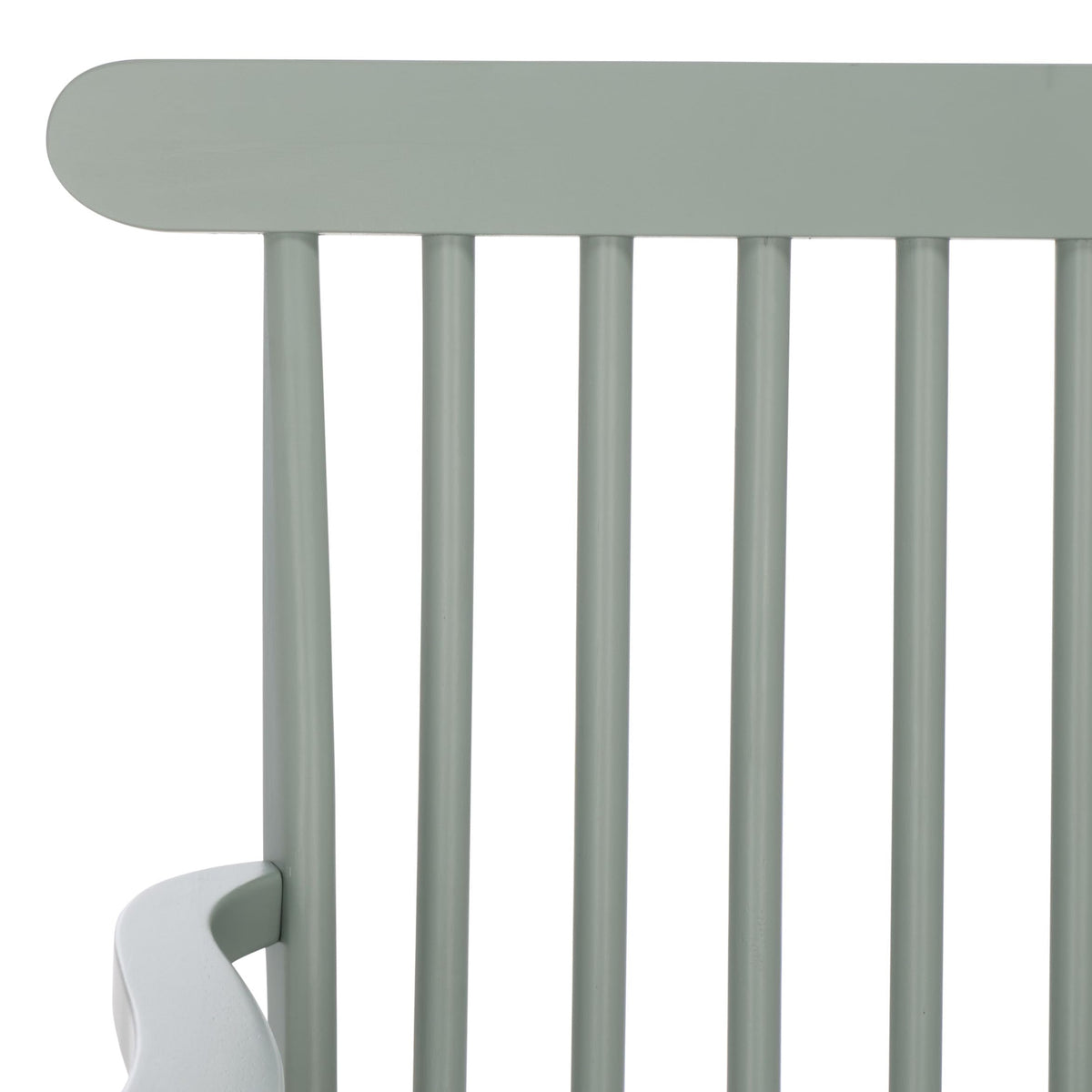 Sage Green Wood Spindle Back Bench