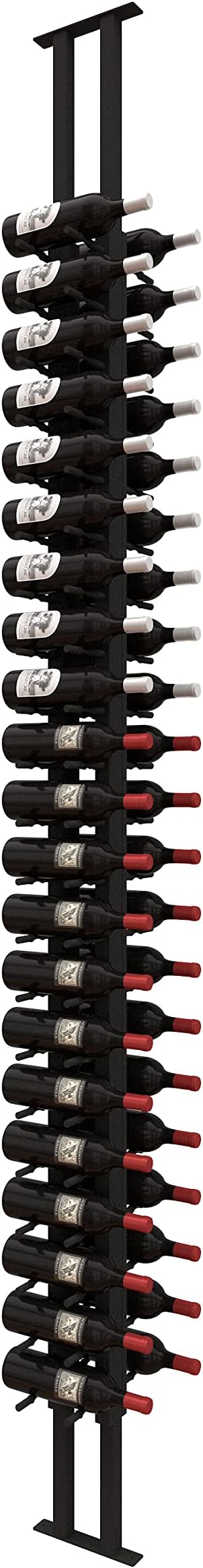 Black Floor-to-Ceiling Wine Rack