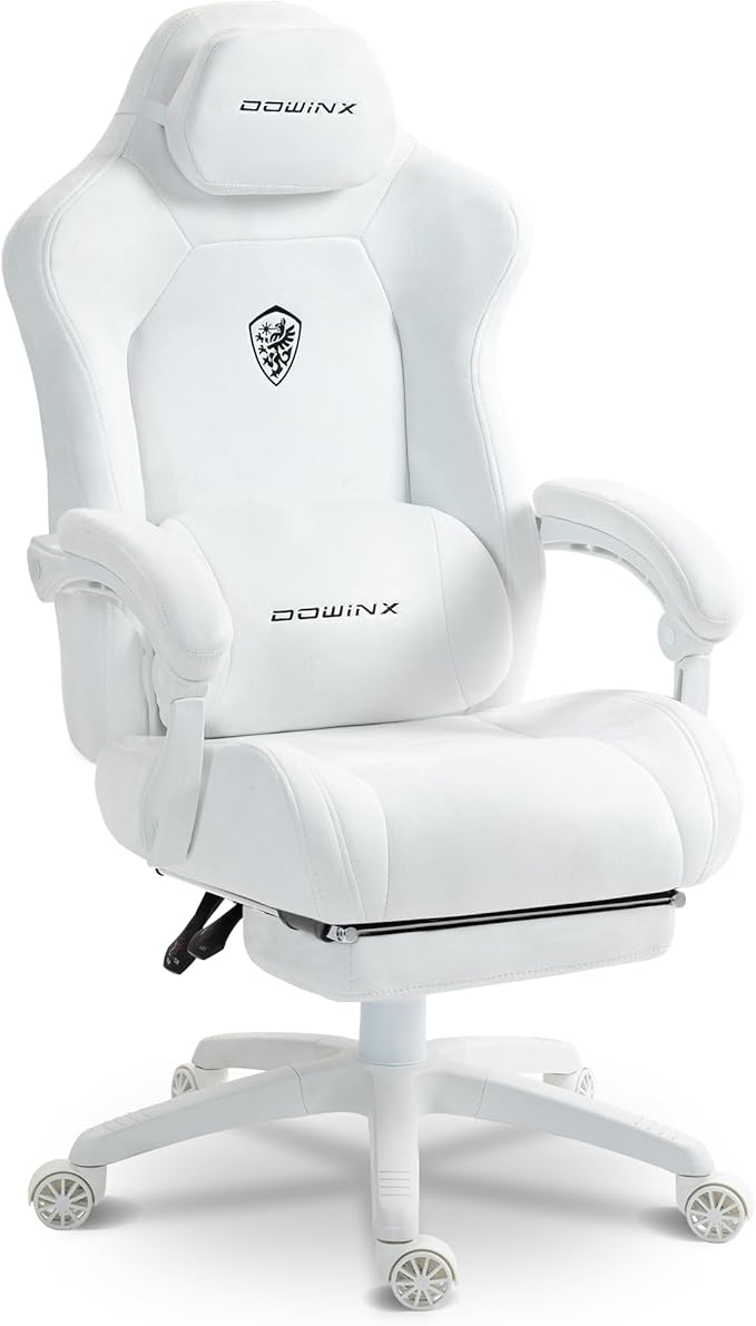 Ergonomic Gaming Chair with Footrest & Pocket Spring Cushion