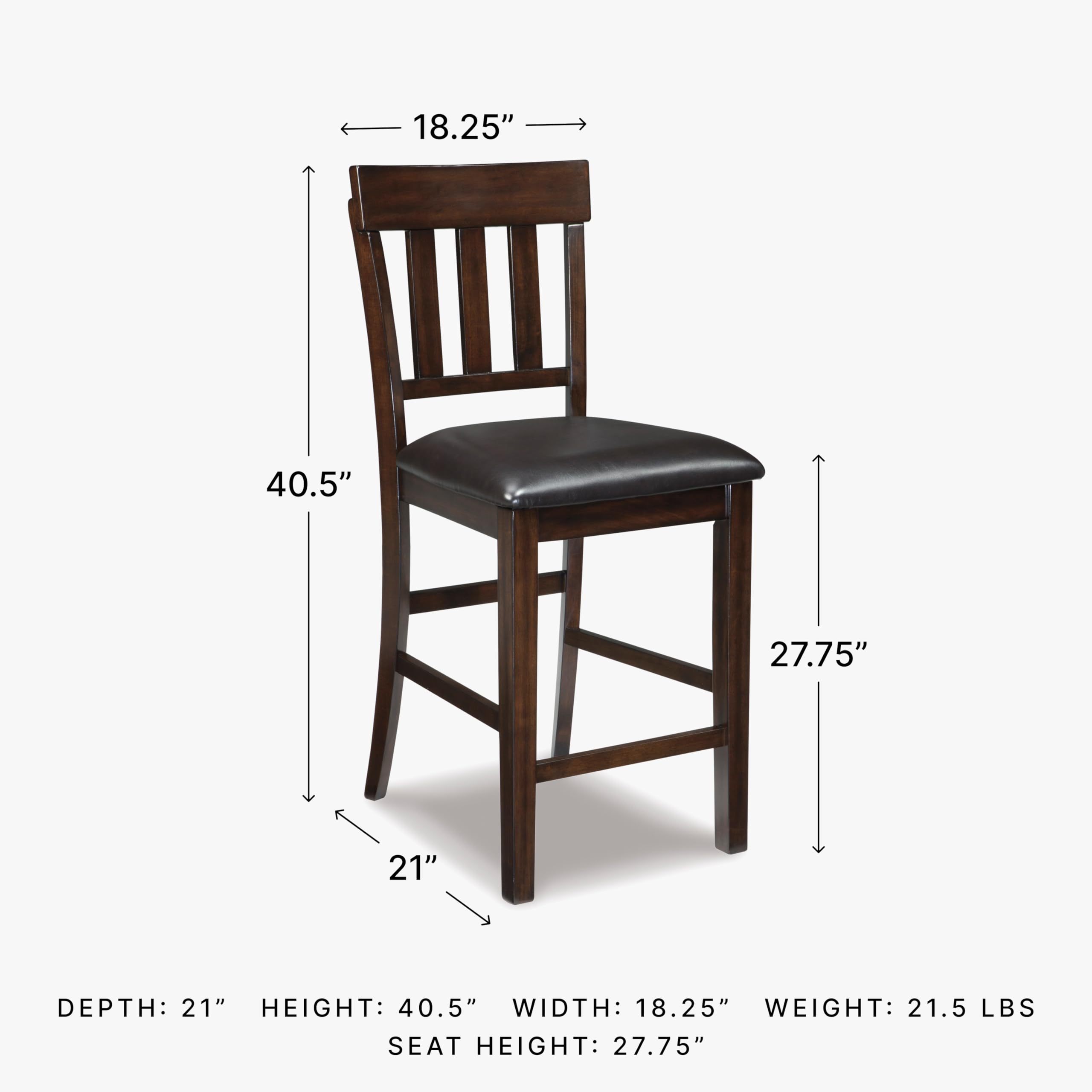 Upholstered Bar Stool Set of 2