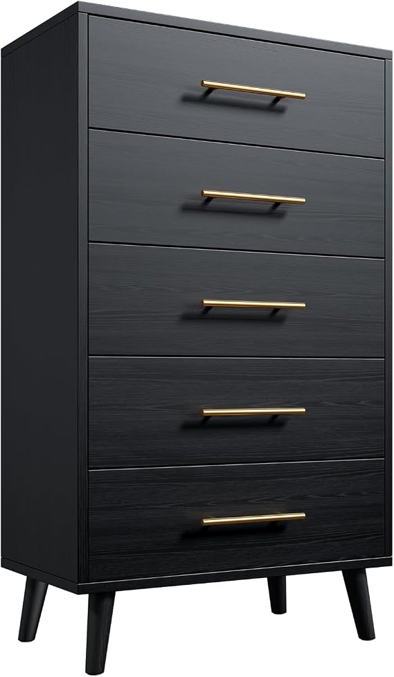 5-Drawer Dresser with Metal Handles