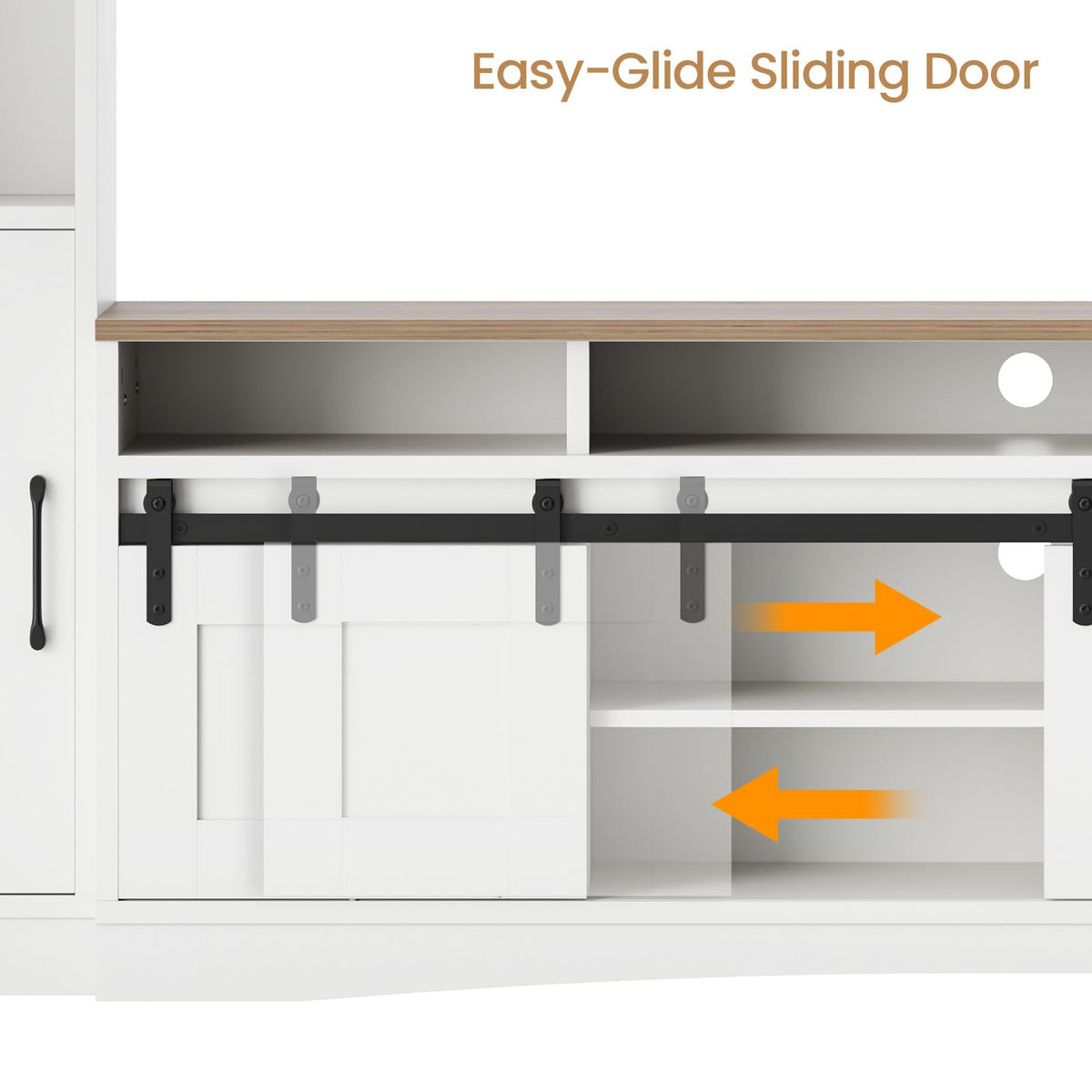 Kikihouse 101" W Modern Wall Unit Entertainment Center for TVs up to 75"