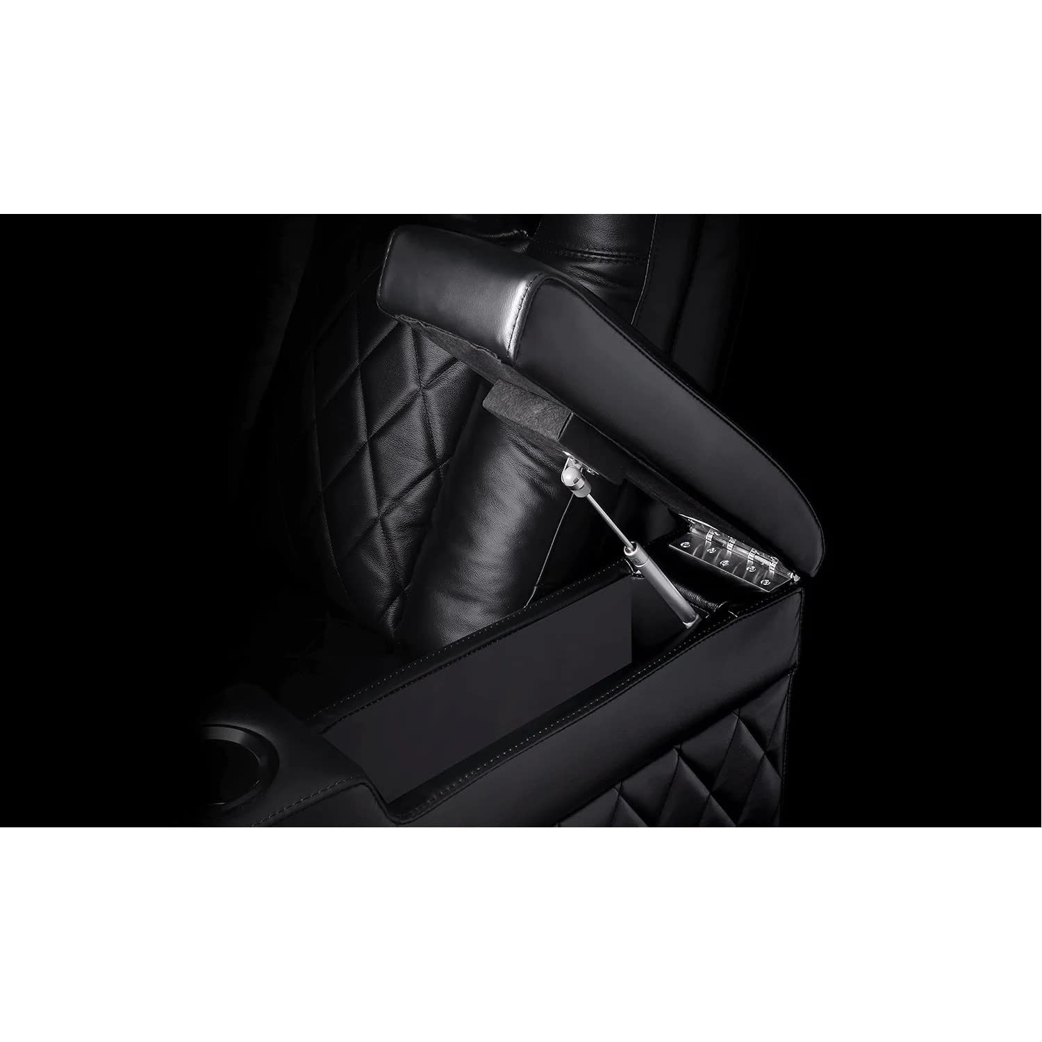 Valencia Tuscany XL Big & Tall Theater Seating – 400lb Capacity, Extra 26" Wide Power Recliner with Italian Leather, Power Headrest & Lumbar Support (Row of 3, Midnight Black)