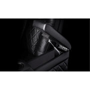 Valencia Tuscany XL Big & Tall Theater Seating – 400lb Capacity, Extra 26" Wide Power Recliner with Italian Leather, Power Headrest & Lumbar Support (Row of 3, Midnight Black)