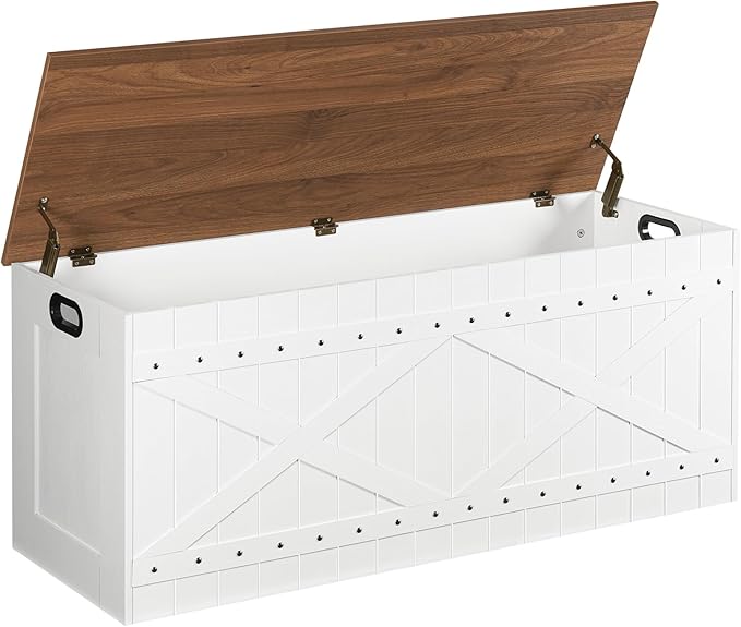 Storage Chest Bench with Safety Hinges