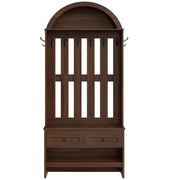 Arched Hall Tree with Storage Bench