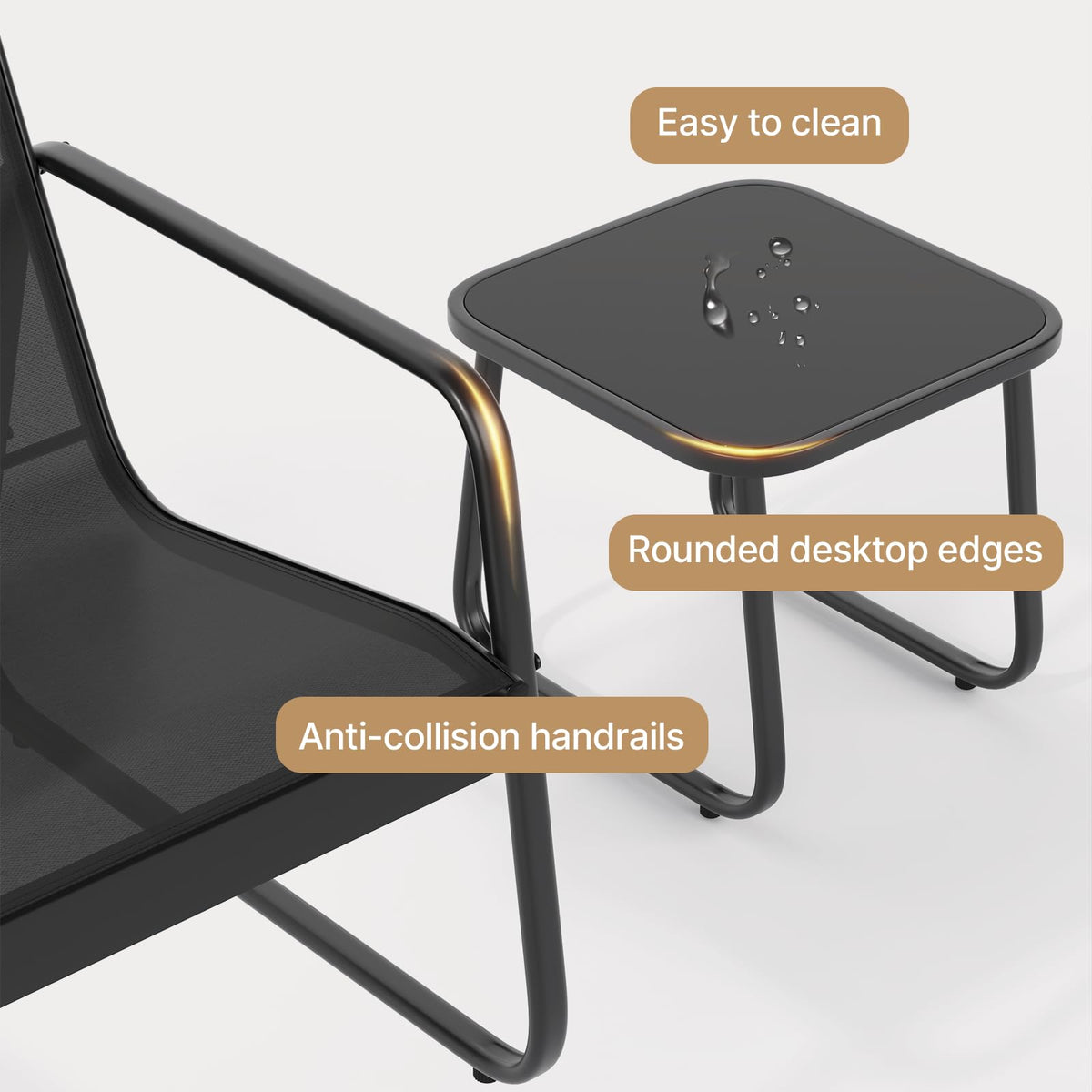 3-Piece Patio Bistro Set